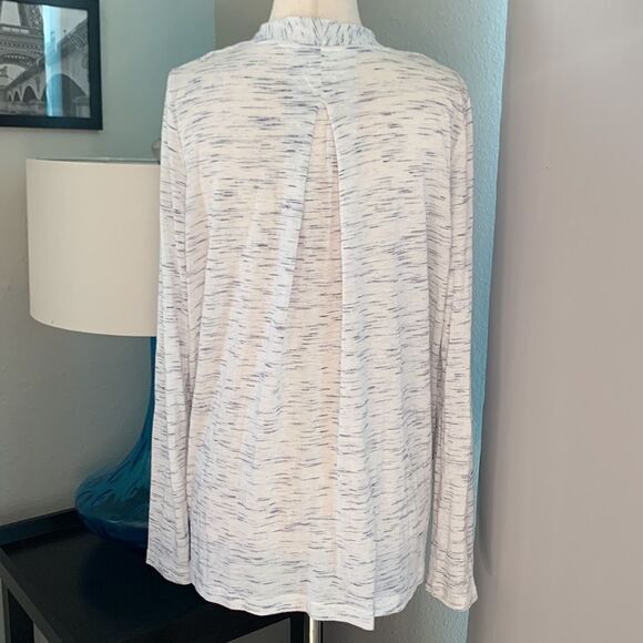 Anthropology Akemi + Kin spacedye wrap long sleeve blouse top sx xs - Picture 6 of 9